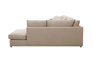 Rossita Lyx 6-sits Högervänd U-formad Extra djup Soffa med Divan och Schäslong i Tyg - Ljusbrun - Möbler - Soffa - U-soffa