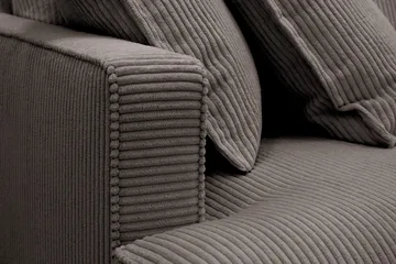 Rossita Lyx 6-sits Vänstervänd U-formad Extra djup Soffa med Divan och Schäslong i Manchester - Brun - Möbler - Soffa - U-soffa