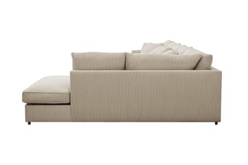 Rossita Lyx 6-sits Vänstervänd U-formad Extra djup Soffa med Divan och Schäslong i Manchester - Kräm - Möbler - Soffa - U-soffa