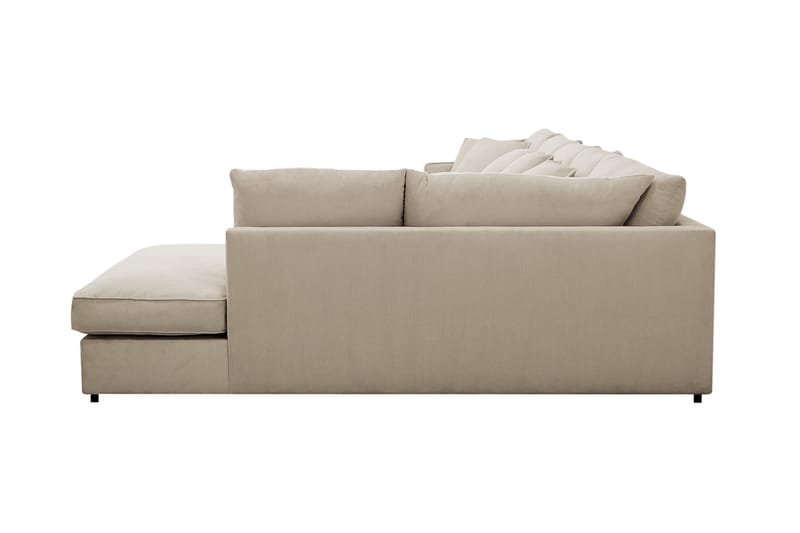 Rossita Lyx 6-sits Vänstervänd U-formad Extra djup Soffa med Divan och Schäslong i Manchester - Kräm - Möbler - Soffa - U-soffa
