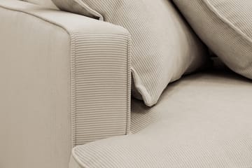 Rossita Lyx 6-sits Vänstervänd U-formad Extra djup Soffa med Divan och Schäslong i Manchester - Kräm - Möbler - Soffa - U-soffa