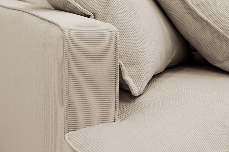 Rossita Lyx 6-sits Vänstervänd U-formad Extra djup Soffa med Divan och Schäslong i Manchester - Kräm - Möbler - Soffa - U-soffa