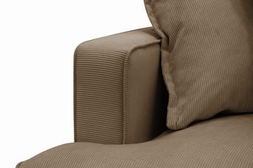 Rossita Lyx 6-sits Vänstervänd U-formad Extra djup Soffa med Divan och Schäslong i Manchester - Ljusbrun - Möbler - Soffa - U-soffa