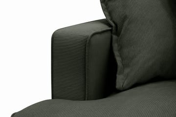 Rossita Lyx 6-sits Vänstervänd U-formad Extra djup Soffa med Divan och Schäslong i Manchester - Mörkgrön - Möbler - Soffa - U-soffa