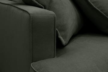 Rossita Lyx 6-sits Vänstervänd U-formad Extra djup Soffa med Divan och Schäslong i Manchester - Mörkgrön - Möbler - Soffa - U-soffa