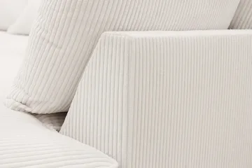 Rossita Lyx 6-sits Vänstervänd U-formad Extra djup Soffa med Divan och Schäslong i Manchester - Naturvit - Möbler - Soffa - U-soffa