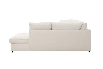 Rossita Lyx 6-sits Vänstervänd U-formad Extra djup Soffa med Divan och Schäslong i Manchester - Naturvit - Möbler - Soffa - U-soffa