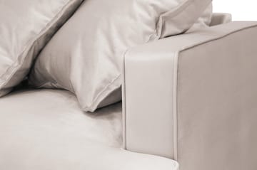 Rossita Lyx 6-sits Vänstervänd U-formad Extra djup Soffa med Divan och Schäslong i Sammet - Beige - Möbler - Soffa - Sammetssoffa