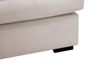 Rossita Lyx 6-sits Vänstervänd U-formad Extra djup Soffa med Divan och Schäslong i Sammet - Beige - Möbler - Soffa - Sammetssoffa