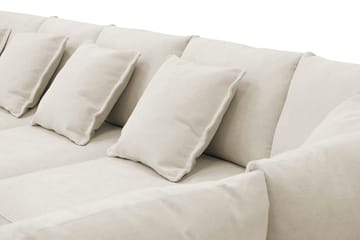 Rossita Lyx 6-sits Vänstervänd U-formad Extra djup Soffa med Divan och Schäslong i Tyg - Beige - Möbler - Soffa - U-soffa