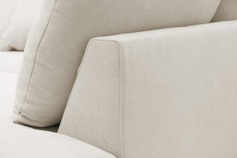 Rossita Lyx 6-sits Vänstervänd U-formad Extra djup Soffa med Divan och Schäslong i Tyg - Beige - Möbler - Soffa - U-soffa
