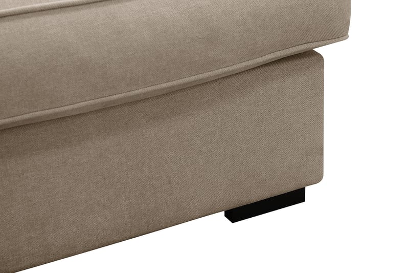Rossita Lyx 6-sits Vänstervänd U-formad Extra djup Soffa med Divan och Schäslong i Tyg - Brun - Möbler - Soffa - U-soffa