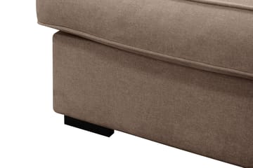 Rossita Lyx 6-sits Vänstervänd U-formad Extra djup Soffa med Divan och Schäslong i Tyg - Mörkbrun - Möbler - Soffa - U-soffa