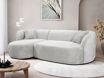 Rylian 3-sits Soffa med divan - ljusgrå - Möbler - Soffa - Hörnsoffa