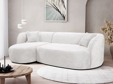 Rylian 3-sits Soffa med divan - vit - Möbler - Soffa - Hörnsoffa
