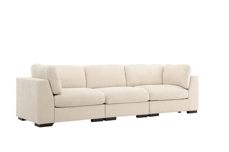 Salerno 3-sits Soffa i Tyg - Beige - Möbler - Soffa - 3 sits soffa