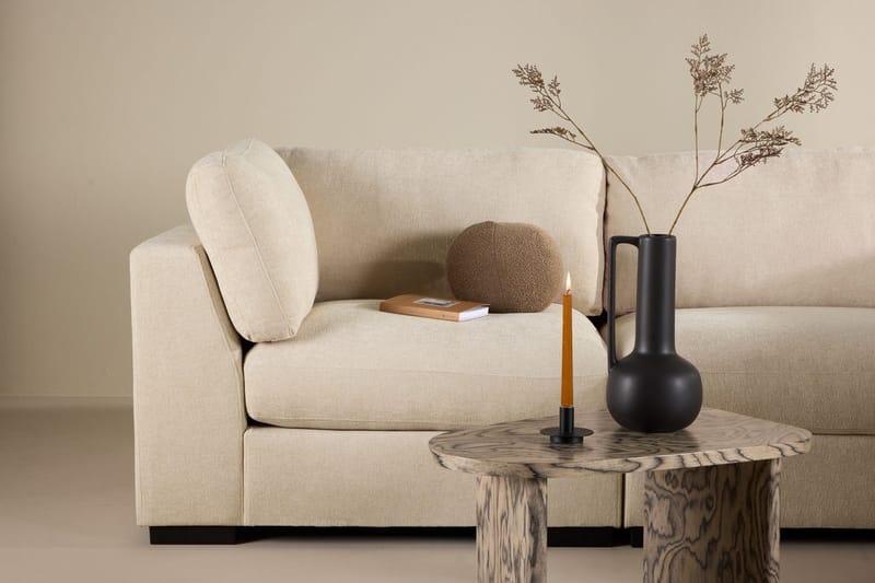 Salerno 4-sits L-formad Hörnsoffa i Tyg - Beige - Möbler - Soffa - Hörnsoffa