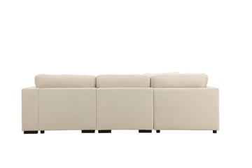 Salerno 4-sits L-formad Hörnsoffa i Tyg - Beige - Möbler - Soffa - Hörnsoffa
