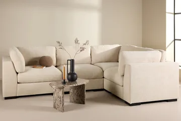 Salerno 4-sits L-formad Hörnsoffa i Tyg - Beige - Möbler - Soffa - Hörnsoffa