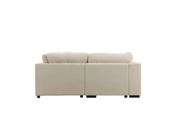 Salerno 4-sits L-formad Hörnsoffa i Tyg - Beige - Möbler - Soffa - Hörnsoffa