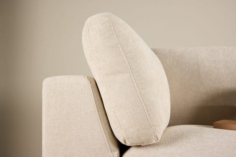 Salerno 4-sits L-formad Hörnsoffa i Tyg - Beige - Möbler - Soffa - Hörnsoffa