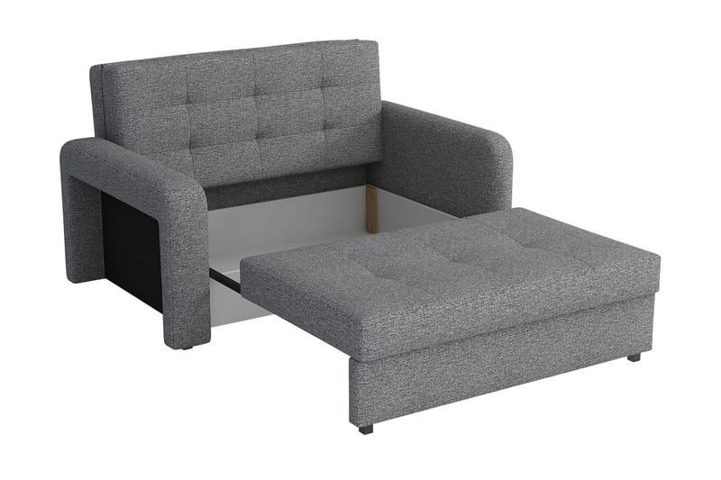 2-sits Bäddsoffa Canehan Vänster - Sammet/Svart - Möbler - Soffa - Sammetssoffa