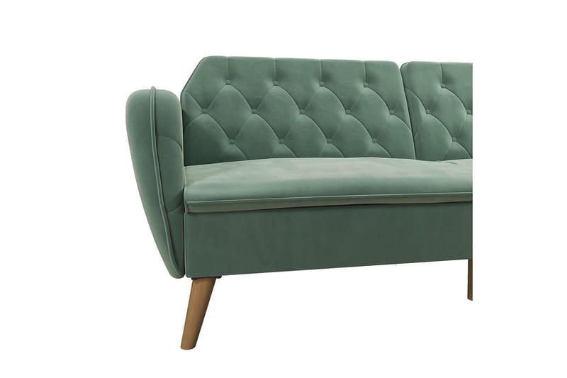 2-sits Bäddsoffa Tallulah Sammet/Ljusgrön - Novogratz - Möbler - Soffa - Sammetssoffa