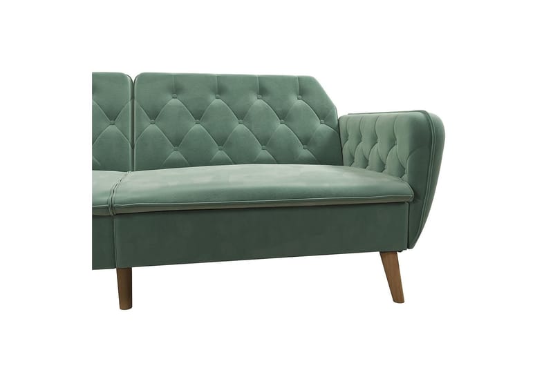 2-sits Bäddsoffa Tallulah Sammet/Ljusgrön - Novogratz - Möbler - Soffa - Sammetssoffa