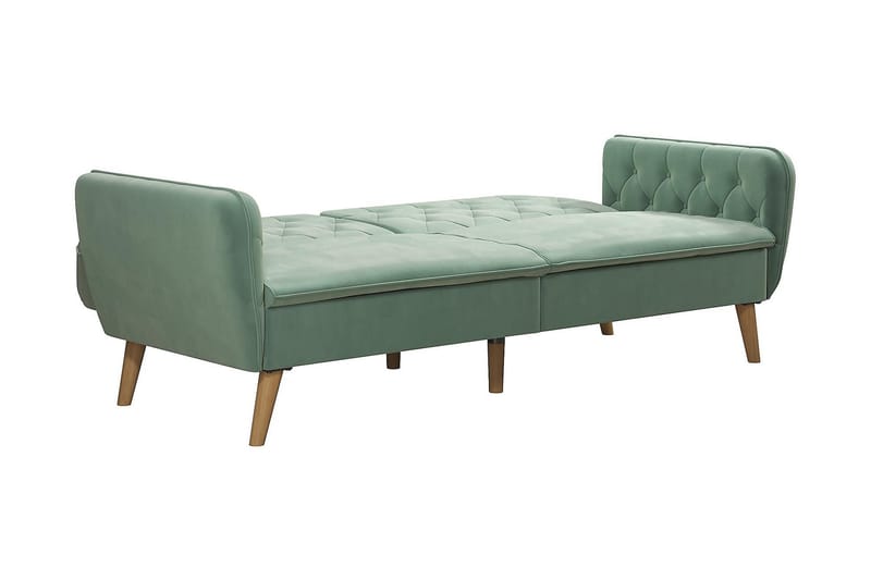 2-sits Bäddsoffa Tallulah Sammet/Ljusgrön - Novogratz - Möbler - Soffa - Sammetssoffa