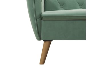 2-sits Bäddsoffa Tallulah Sammet/Ljusgrön - Novogratz - Möbler - Soffa - Sammetssoffa