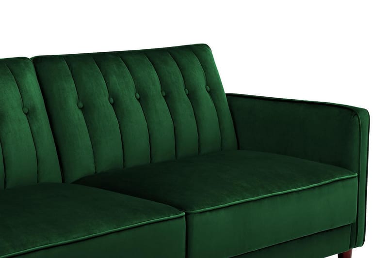 2-sits Bäddsoffa Pin Tufted Sammet/Grön - Dorel Home - Möbler - Soffa - Sammetssoffa