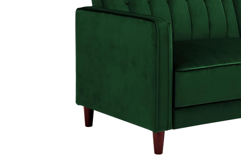 2-sits Bäddsoffa Pin Tufted Sammet/Grön - Dorel Home - Möbler - Soffa - Sammetssoffa