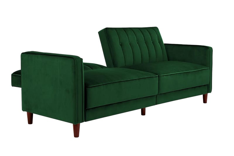 2-sits Bäddsoffa Pin Tufted Sammet/Grön - Dorel Home - Möbler - Soffa - Sammetssoffa