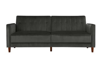 2-sits Bäddsoffa Pin Tufted Sammet/Grå - Dorel Home - Möbler - Soffa - Sammetssoffa