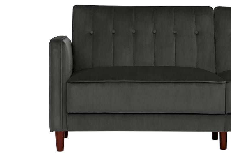 2-sits Bäddsoffa Pin Tufted Sammet/Grå - Dorel Home - Möbler - Soffa - Sammetssoffa