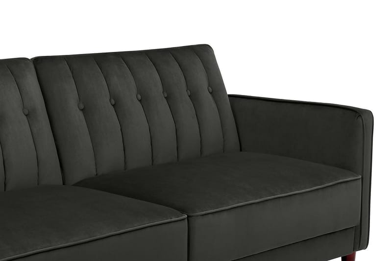 2-sits Bäddsoffa Pin Tufted Sammet/Grå - Dorel Home - Möbler - Soffa - Sammetssoffa
