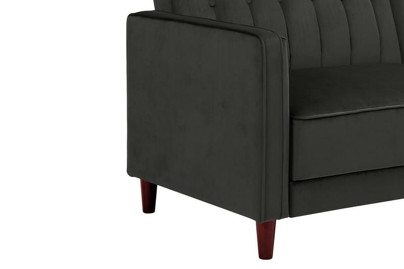 2-sits Bäddsoffa Pin Tufted Sammet/Grå - Dorel Home - Möbler - Soffa - Sammetssoffa