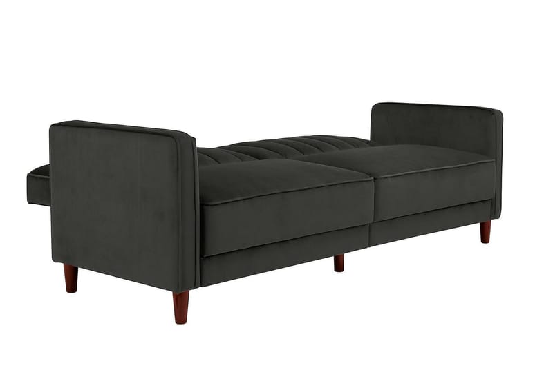2-sits Bäddsoffa Pin Tufted Sammet/Grå - Dorel Home - Möbler - Soffa - Sammetssoffa