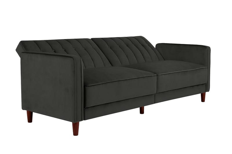 2-sits Bäddsoffa Pin Tufted Sammet/Grå - Dorel Home - Möbler - Soffa - Sammetssoffa