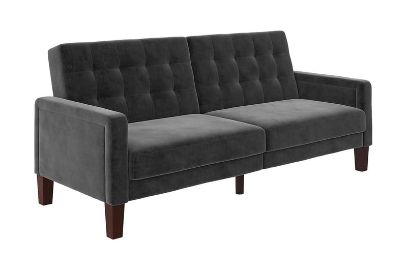 2-sits Bäddsoffa Porter Sammet/Grå - Dorel Home - Möbler - Soffa - Sammetssoffa