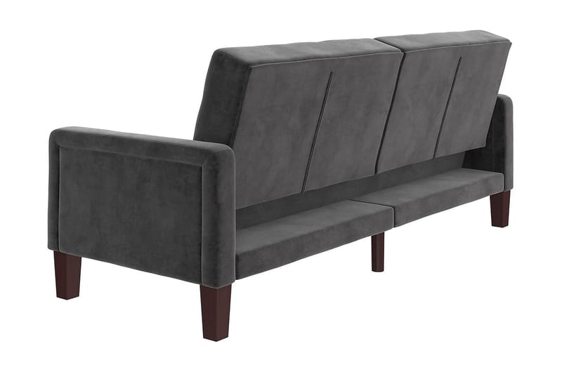 2-sits Bäddsoffa Porter Sammet/Grå - Dorel Home - Möbler - Soffa - Sammetssoffa