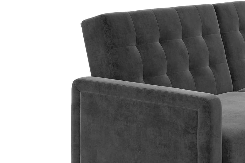2-sits Bäddsoffa Porter Sammet/Grå - Dorel Home - Möbler - Soffa - Sammetssoffa