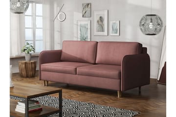 2-sits Soffa Gaja - Rosa - Möbler - Soffa - Sammetssoffa
