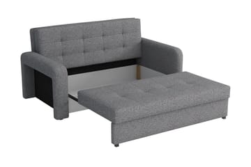 3-sits Bäddsoffa Canehan Vänster - Sammet/Svart - Möbler - Soffa - Sammetssoffa