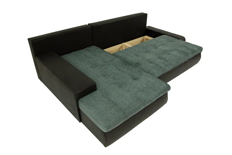 3-sits Hörnbäddsoffa Cerys Mini - Läder/Rosa - Möbler - Soffa - Sammetssoffa
