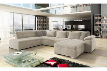 4-sits Bäddsoffa Sororia - Beige - Möbler - Soffa - Sammetssoffa