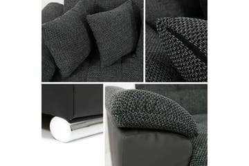 4-sits Bäddsoffa Sororia - Röd/Svart - Möbler - Soffa - Sammetssoffa