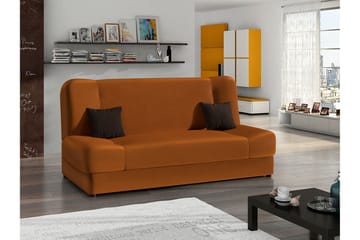 Adelfar 2-sits Bäddsoffa - Orange - Möbler - Soffa - Sammetssoffa