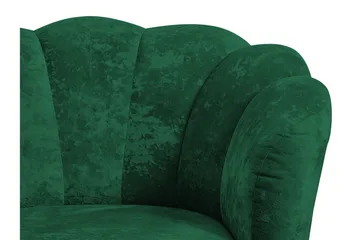 Adrial 2-sits Soffa - Sammet/Grön/Guld - Möbler - Soffa - Sammetssoffa