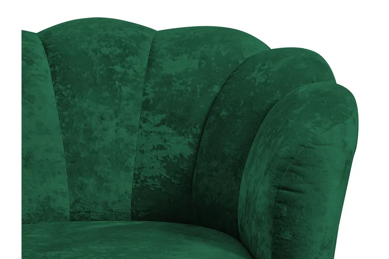 Adrial 2-sits Soffa - Sammet/Vit/Guld - Möbler - Soffa - Sammetssoffa